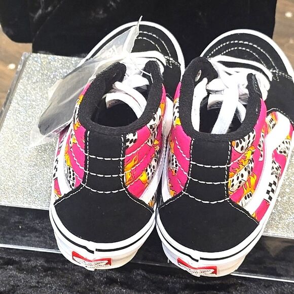 Vans Skate Sk8 Hi Shoes- Fuschia Fedora - Picture 7 of 8